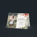 Rustikales Weihnachtsgebäck Foto rot und grün Feiertagskarte<br><div class="desc">Frohes Holidays Aquarellwald Foto Weihnachtskarte. Rustikales Weihnachtsgebäck Foto rot und grün</div>