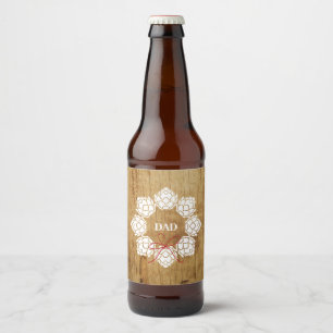 Rustikales Weihnachtsgebäck Vater Beer Flascheneti Bierflaschenetikett