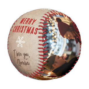 Rustikales Weihnachtsgeschenk 2 Foto Collage Anden Baseball
