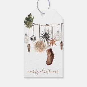 Rustikales Weihnachtsgeschenk Geschenkanhänger