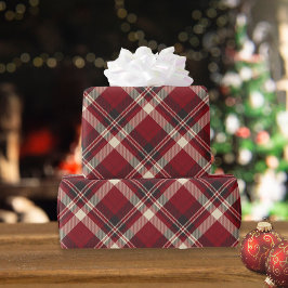 Rustikales Weihnachtsgeschenk Red Green Gingham Ka Geschenkpapier