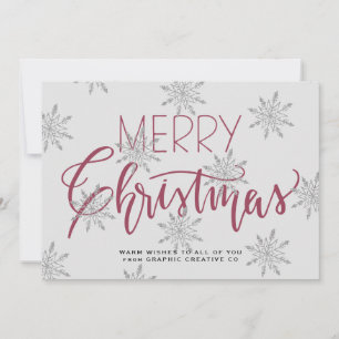 Rustikales Weihnachtsgeschenk-Unternehmen Feiertagskarte