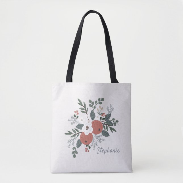 Rustikales Weihnachtsvolk Tasche (Vorderseite)
