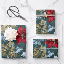 Rustikales Weihnachtswaschpapier