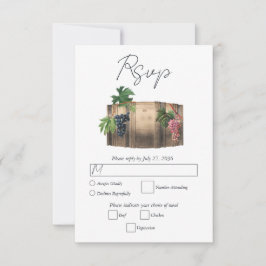 Rustikales Weinkeller Weinkeller Weinberg Hochzeit RSVP Karte