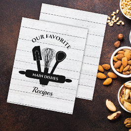 Rustikales Weißholz Tafelrezeptorenkochteil