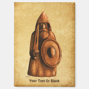 Rustikales Wiking Magnet