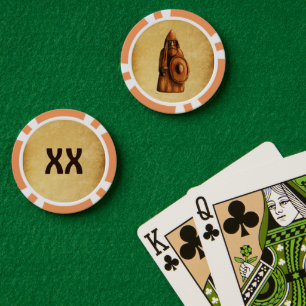 Rustikales Wiking Pokerchips