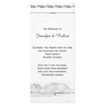 Rustikales Winterwunderland-Hochzeitsprogramm