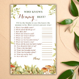 Rustikales Woodland, das die Mama Best Baby Dusche