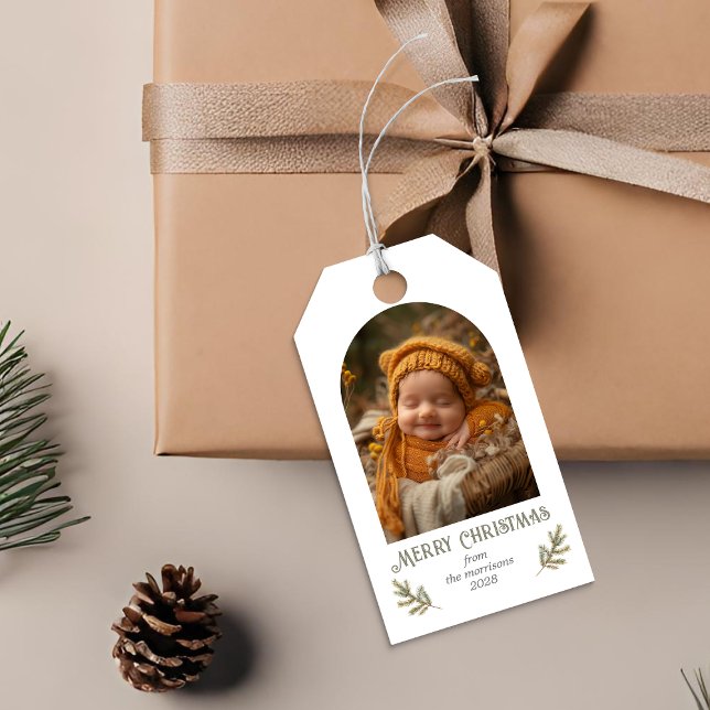 Rustikales Woodland Weihnachten Geschenkanhänger (Von Creator hochgeladen)