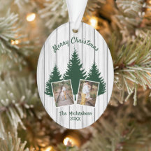 Rustikales Woodland Weihnachts-Foto