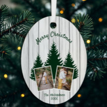 Rustikales Woodland Weihnachts-Foto