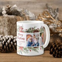 Rustikales Woodland Weihnachtsfamilie 4 Foto