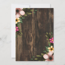 Rustikales Woodsy Elegantes Brautparty