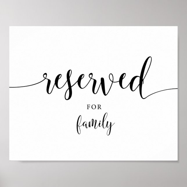 Rustikales Zeichen für die Empfänge von Familienho Poster (Vorne)