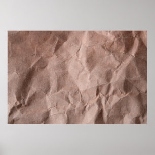 Rustikales zerknittertes Papier Poster