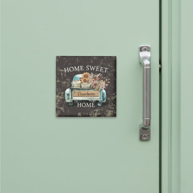 Rustikales Zuhause Sweet Zuhause Vintag Truck Fall Magnet (Von Creator hochgeladen)