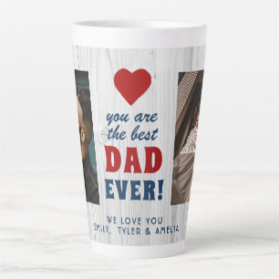 Rustikalisches Holz Bester Vater Aller Zeiten Rote Milchtasse