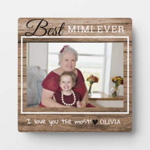 Rustikalisches Holz Bestes Mimi Aller Zeiten Oma F Fotoplatte
