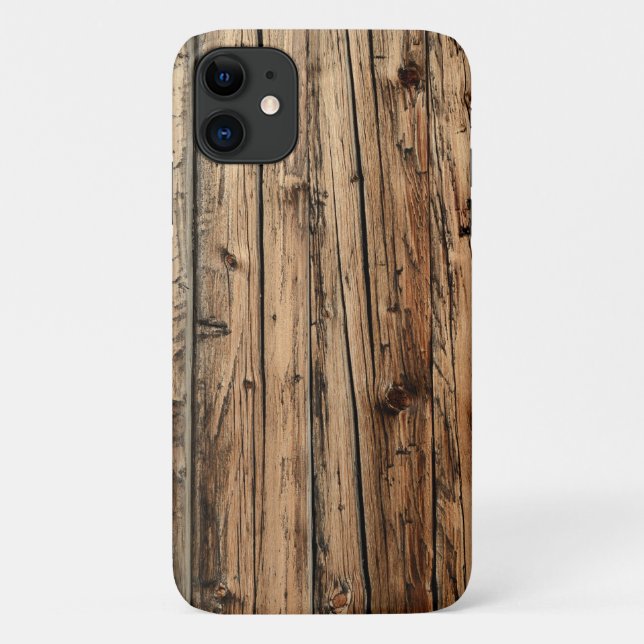 Rustikalisches Holz Case-Mate iPhone Hülle (Rückseite)
