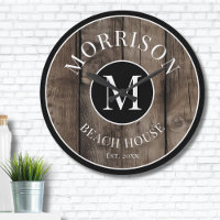 Rustikalisches Holzmonogramm Familienname