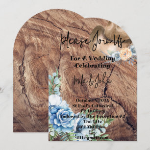 RUSTIKBOOTE KUWBOY WEDING INVITATION CARD EINLADUNG