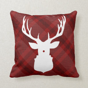 RUSTIKER KARIERTER HER STYLISH HOLIDAY PILLOW KISSEN