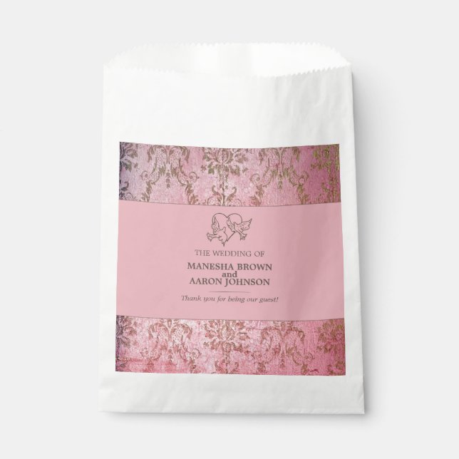 RUSTIKPINK - Gastgeschenk Hochzeit Geschenktütchen (Vorderseite)
