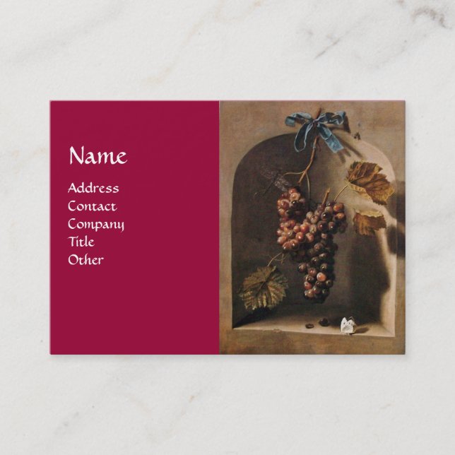 RUSTIKWEIN, WEIN, VITIKULTUR VISITENKARTE (Vorderseite)