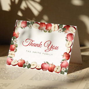 Rustique Baby shower Apple - Cartes de Remerciemen