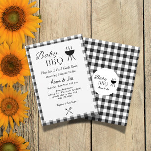 Rustique BBBQ Couples Baby shower Invitation