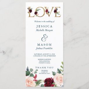 Rustique Breezy Bourgogne Programme Mariage de aut