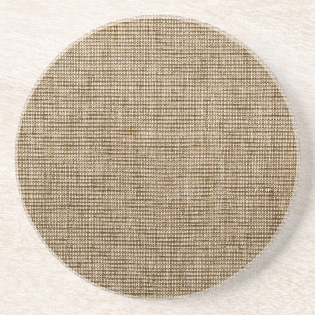 Rustique Burlap Nature Motif Dessous de verre - Fe (Devant)