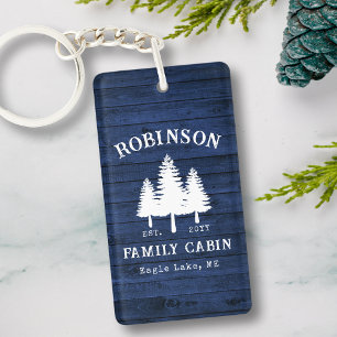 Rustique Cabine de famille Arbres Bleu Planche en 
