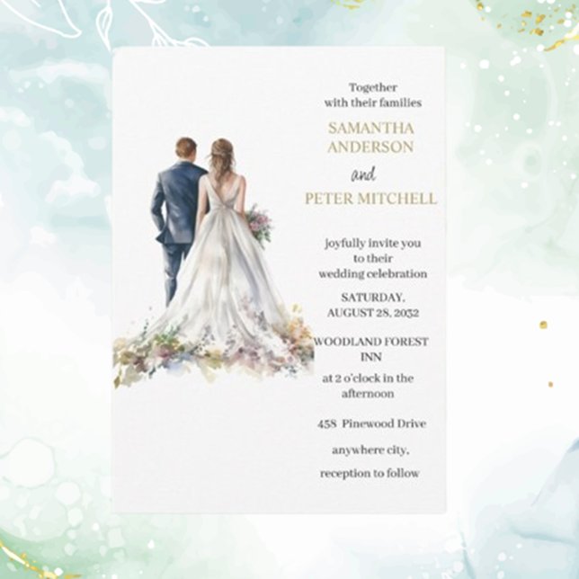 Rustique classique Boho Floral faire-part de maria (Invite loved ones to your special day with the Classic Floral wedding invitation  )