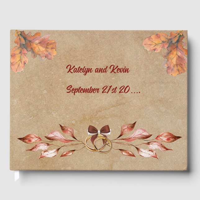 Rustique & Cosy Collection Mariage d'automne Livre (Recto)