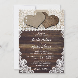 Rustique Country Chic Faire-part de mariage