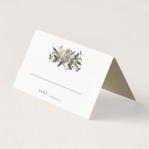 Rustique Floral Automne Mariage d'hiver Table Plac