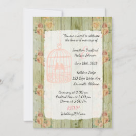 Rustique Floral Chic Floral Invitations de mariage