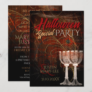 Rustique Halloween Vintage Charm Party Invitation