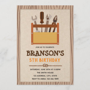 Rustique handyman faire fête Invitation