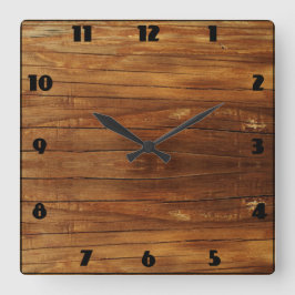 Rustique im Horloge-Stil Quadratische Wanduhr