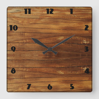 Rustique im Horloge-Stil Quadratische Wanduhr
