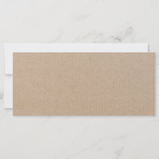 Rustique Kraft papier blanc Modèle personnalisé (Devant)