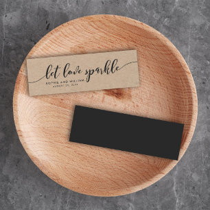 Rustique Kraft Relax Script Mariage Laissez l'amou