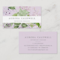 Rustique Lilac | Carte de visite Lavender