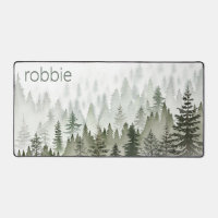 Rustique Misty Forest Vert & Blanc Monogramme