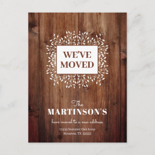 Rustique Nous avons déplacé la carte postale Chang