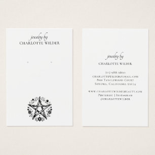 Rustique Pagan Wiccan Pentacle Bijoux oreille